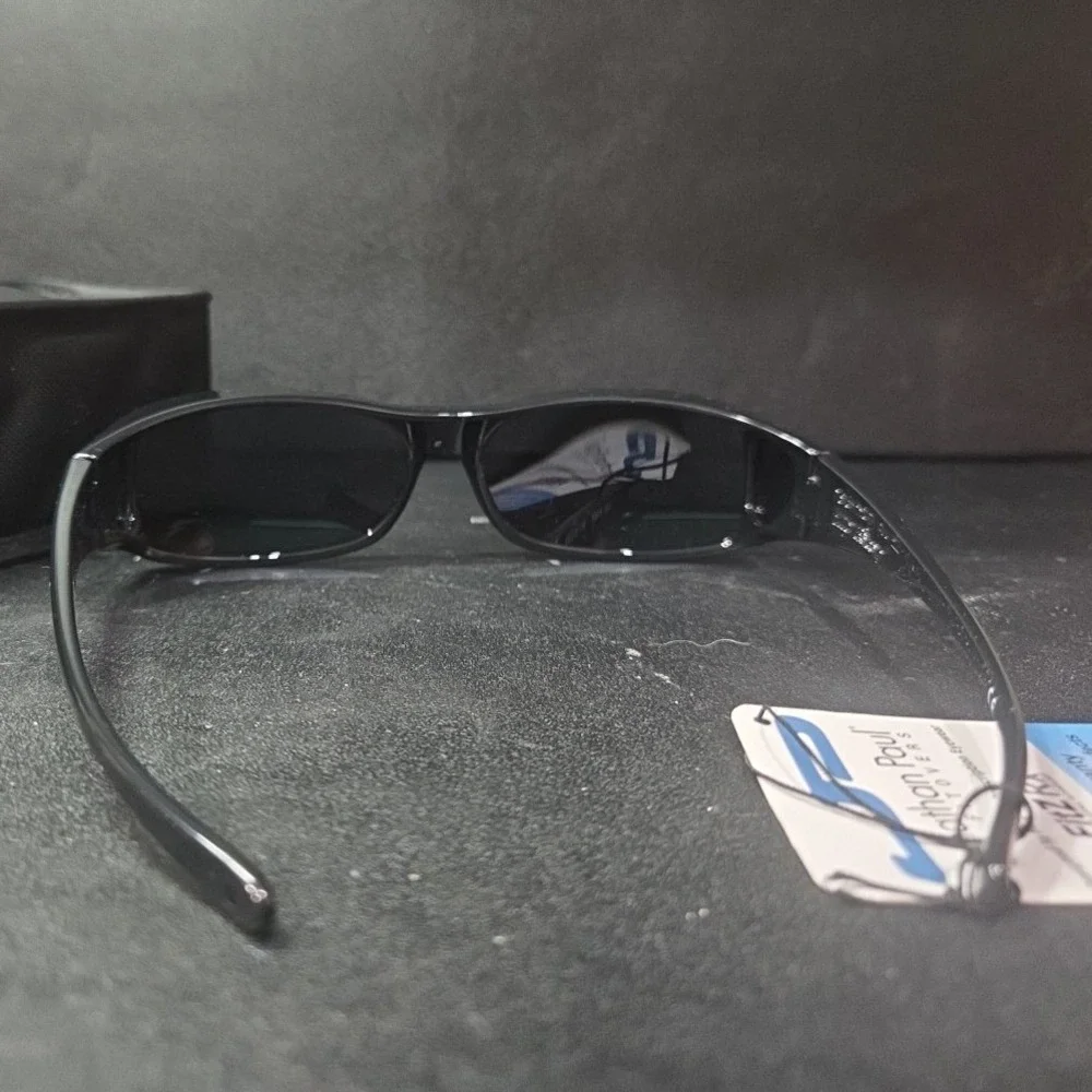 Jonathan Paul Fitovers FitzRx Black Wrap Around Sunglasses Over Glasses NEW